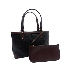 Gucci Diamante PVC Leather Shoulder Tote Bag w/ pouch